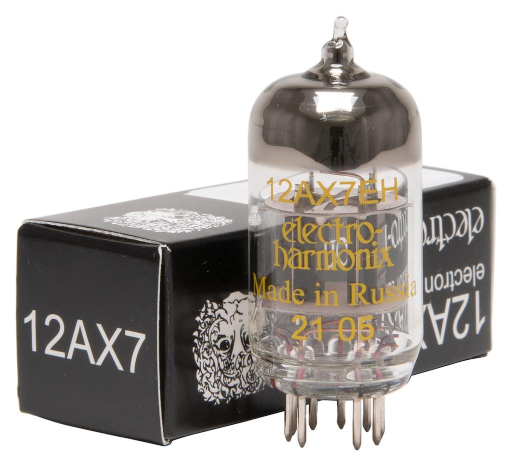 AMZTOP ELECTRO-HARMONIX Vacuum Tube 12AX7EH /MP Bipolar Matched Set of 2 Miniature/mT Dual Triode Tubes TEH12AX7/MP