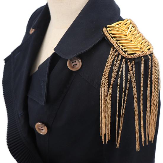 Charming Ornamental Accessories Tassel Chain Decorate Shiny Shoulder Tassels Handmade Epaulet Jewelry