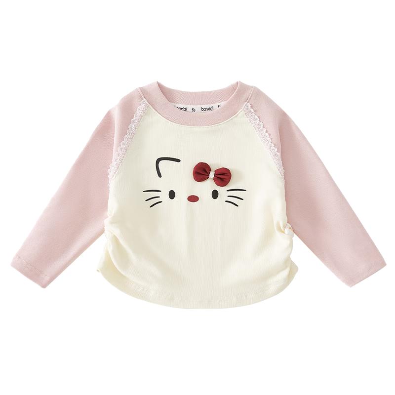 Banxidi Girl s Spring Autumn Animal Print Long-Sleeve T-Shirt 120