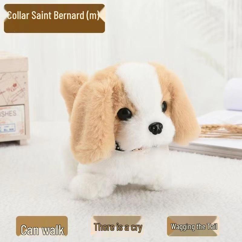 2025 Walking and Barking Plush Puppy: Interactive Toy Dog