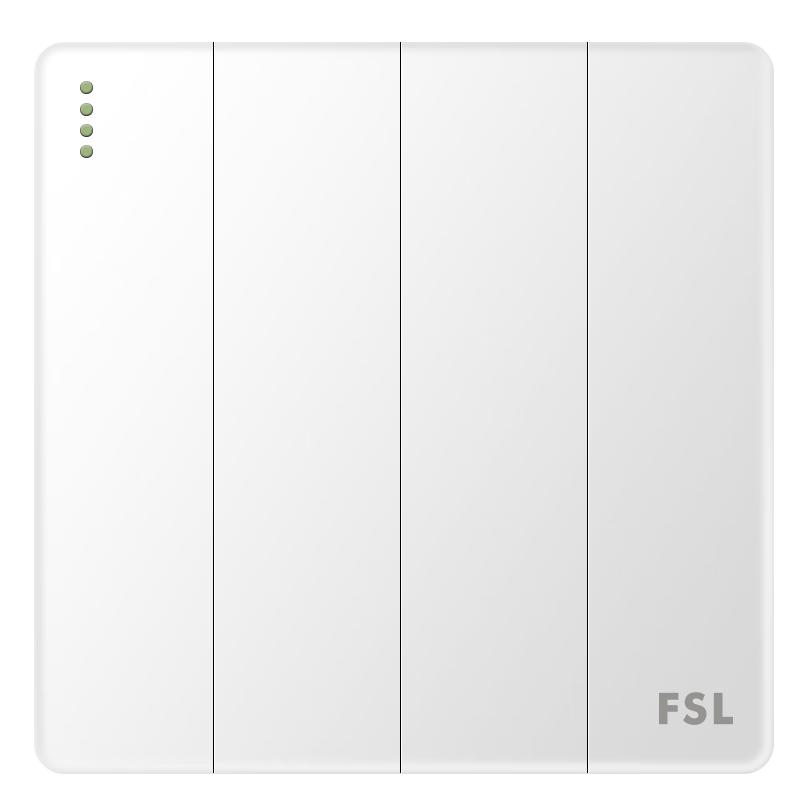 FSL A8 Series 86-Type Concealed 10A Switch Four-Gang Two-Way Switch