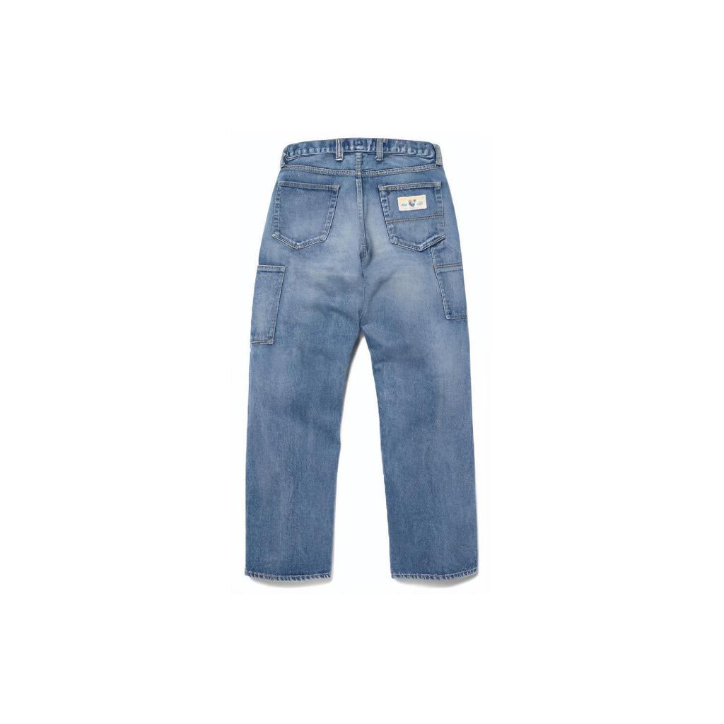 Human Made Jeans Unisex Blue Moderate Straight Fit Pants HM26PT006