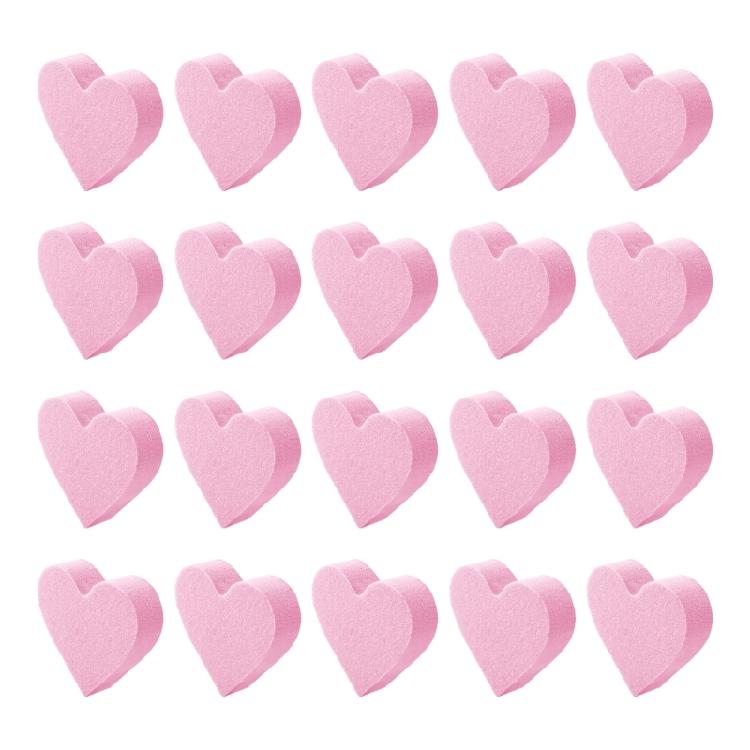 

Gentle Nail Care Tool Reusable Sponges File Heart Shape For Damage Free Polishing And Sensitives Cuticle Treatments рожевий