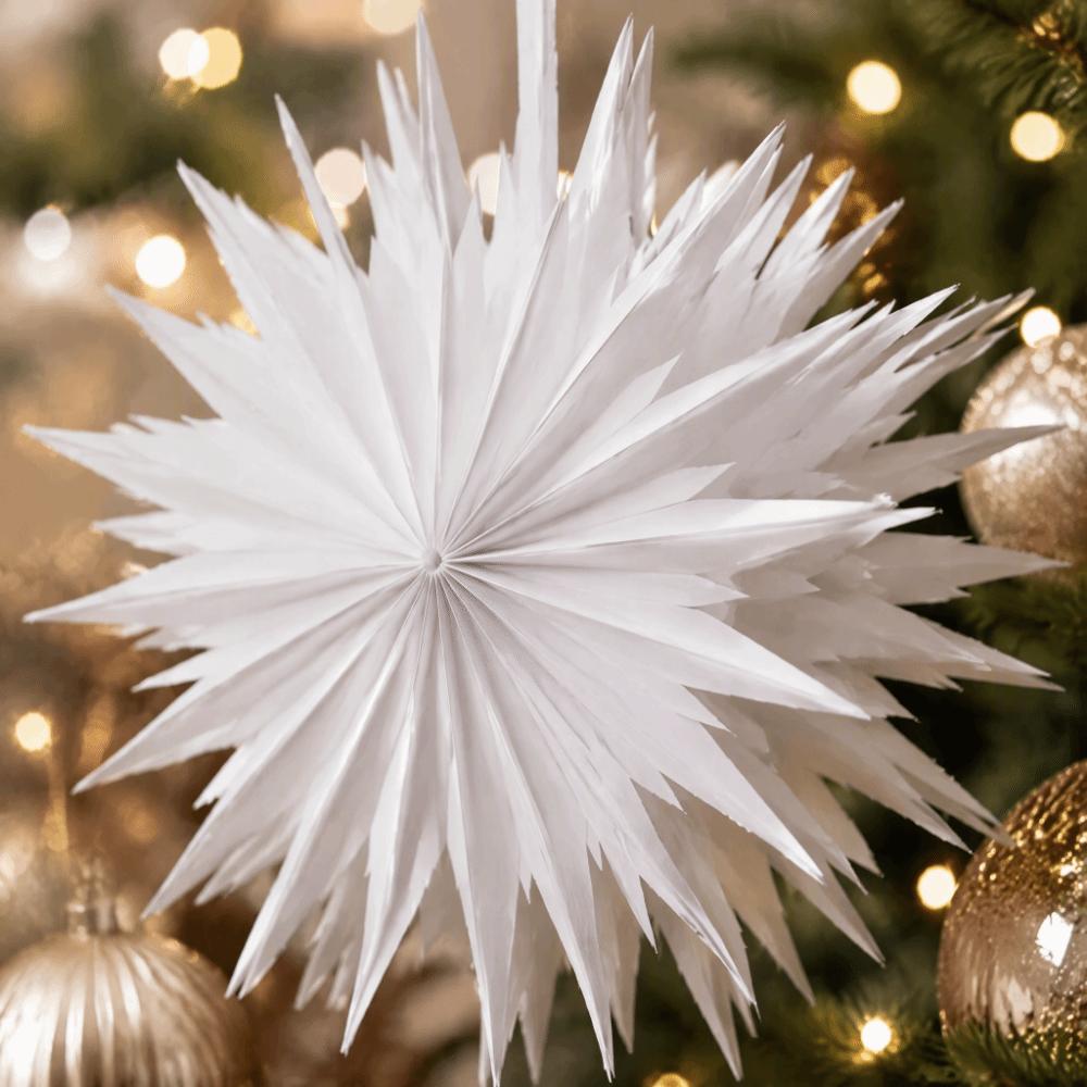 Lightweight Paper Star Decoration Three-Dimensional Winter Decoration Winter-Themed