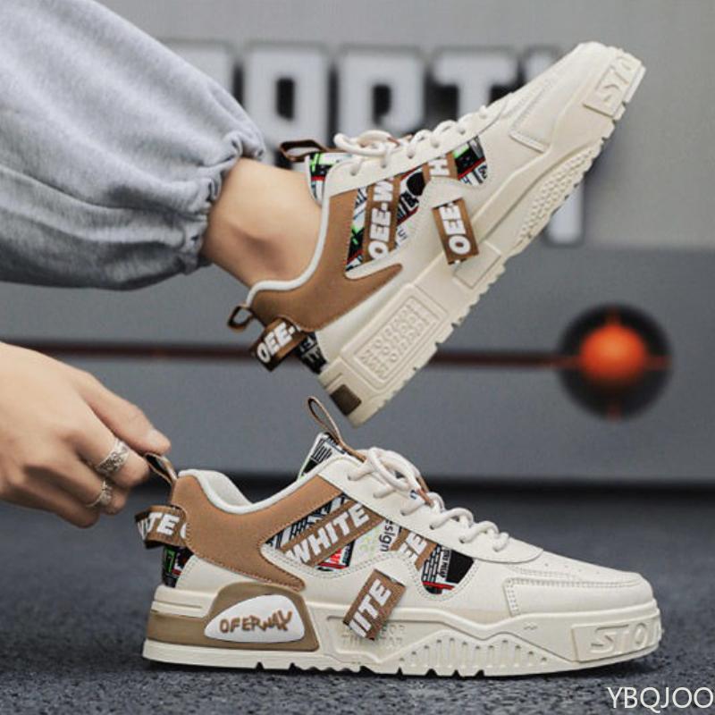 Men's Spring Summer Breathable New Thick Soled Sports Leisure Board Shoes Niche Versatile Simple Comfortable Men's Shoes