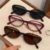 Women's Trendy Cat-Eye Retro Glasses: Minimalist, Anti-Blue Light, UV Protection, Small Frame