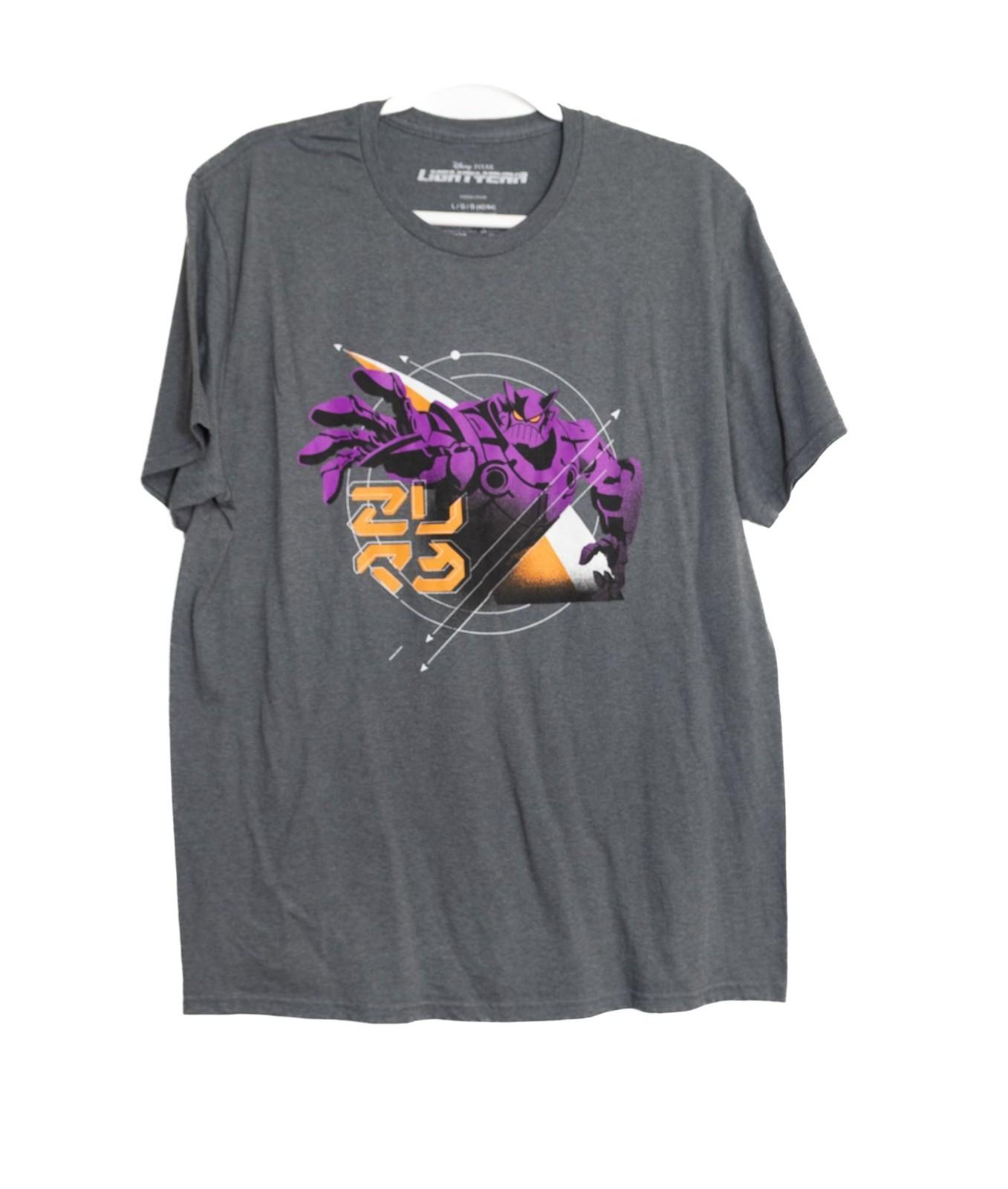 Disney Pixar Lightyear Mens Graphic T-Shirt Size L Gray Cotton XXL