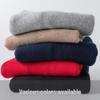 Hengyuanxiang Women's Pure Wool Thick V-Neck Cardigan