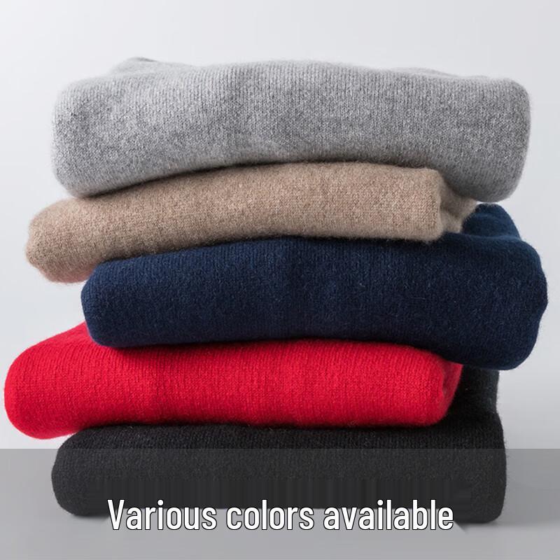 Hengyuanxiang Women's Pure Wool Thick V-Neck Cardigan