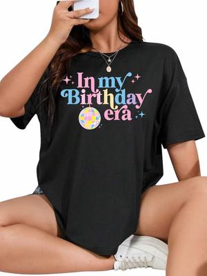 Camiseta Era de Mi Cumpleaños Camiseta Retro Chica Chico Mujeres Adolescente Top de Cumpleaños