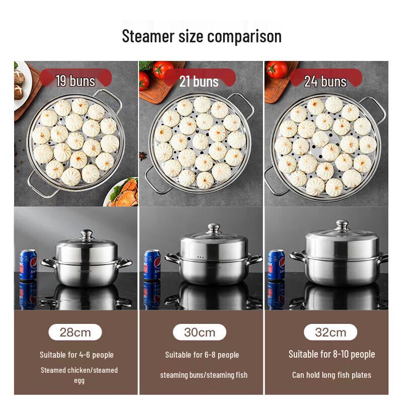 maxcook Stainless Steel Steamer Pot