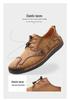2025 Autumn Handmade Men's Large Size Casual Leather Slip-on Moccasins