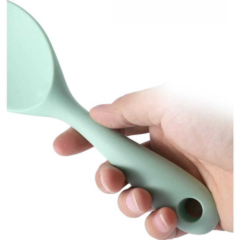 Kitchen Utensils Food Grade Heat Resistant Silicone Rice Spoon Heat Resistant Sushi Scoop Silicone Rice Paddle, 1pc
