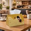 1pc Retro Artistic Portrait Tissue Box, Couple Illustration Perfect for Outdoor Gatherings, Daily Desktop Use, And Suitable for Bedrooms, Living Rooms