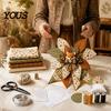 Kit da Cucito Completi con Istruzioni Grande Toppa a Fiocco Patchwork Kit Fai da Te, Tessuto Fattoria Frontale Stagionale Autunnale Artigianato Porta Kit Artigianale Animale per