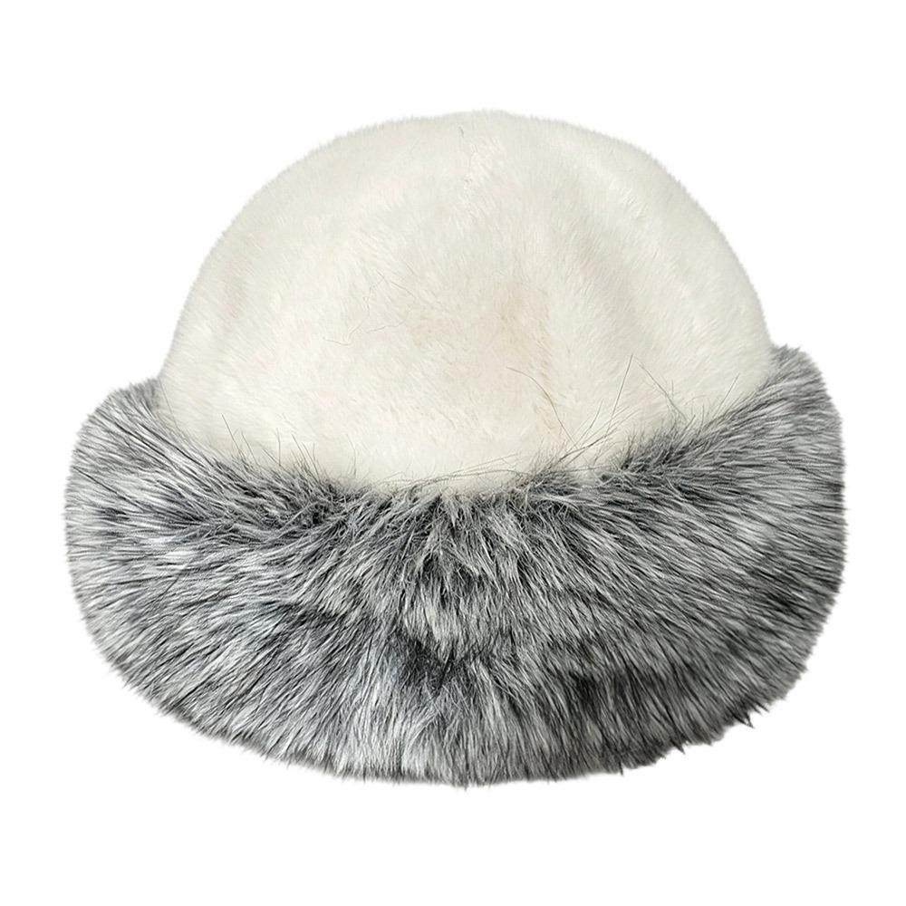 3Colors Simple Fisherman Hat Fashionable Women s Mongolian Hat New Imitation Fox Fur Grass Hat