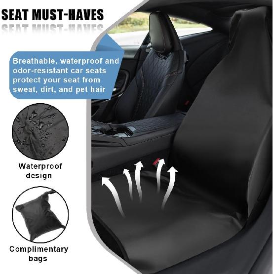 Autositzbezug Schutzhülle, Wasserdicht Fleckenresistent Auto Frontsitzschutz, Universell Staubdicht Fahrzeug Innenraum Sitzbezüge für Autos, SUVs,