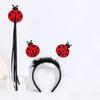 Lady Bugs Costume Accessories,Lady Bugs Costume Lady Bugs Glasses Lady Bugs Headband Fairys Wand for Halloween Dress up Cosplay