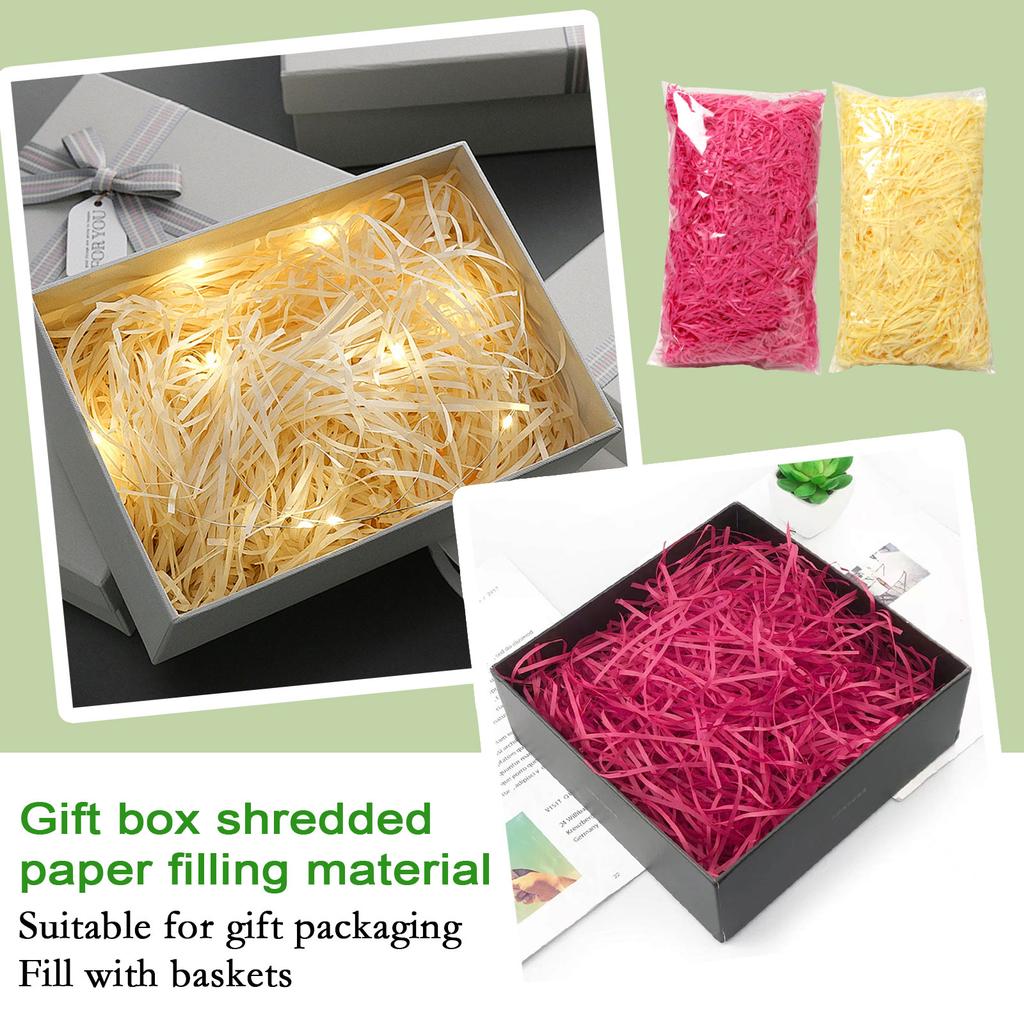 200g Shreds for Candy Box Fillers Wedding Supplies Party Decorations Christmas Wrapping Gift Basket Packaging Filling