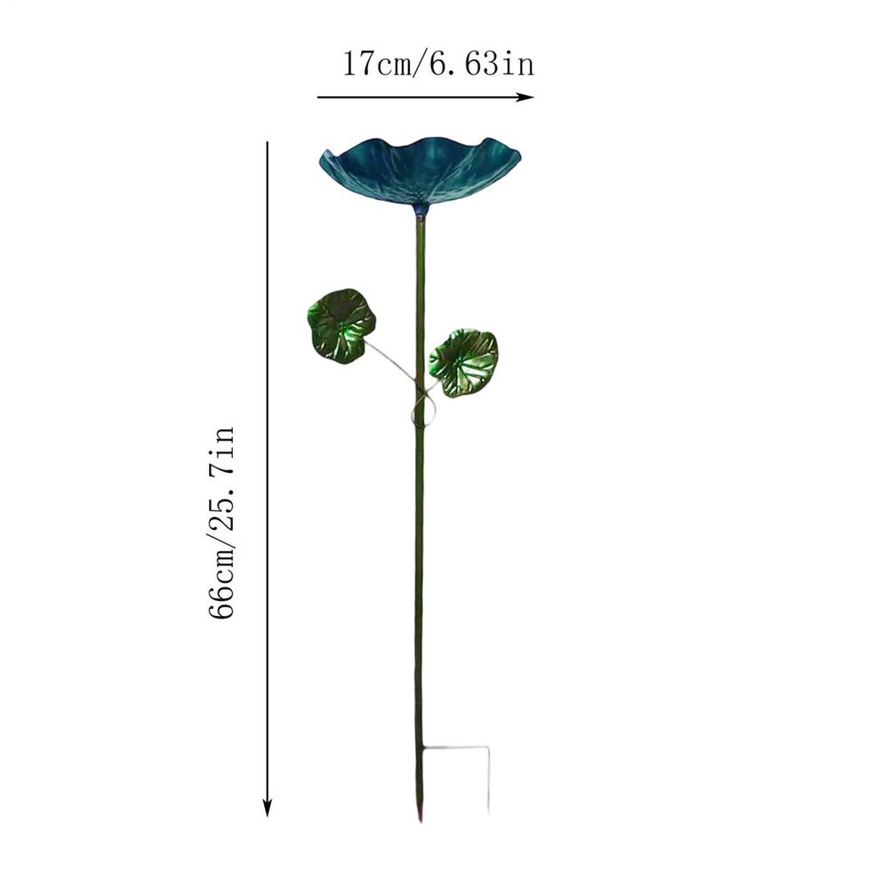 Bird Baths Vintage Flower Iron Decoration Flower Bird Bath For Feeding Home Garden Backyard Courtyard Landscaping Park Outdoor
