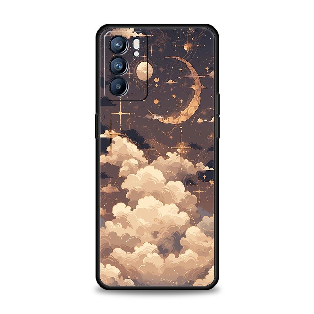 Fashion Starry Sky Stars Phone Case For Oppo Reno 13 12 11 10 7 F Find X5 X6 A98 A80 A79 A78 A57 A54 A31 A17 Pro Soft TPU Cover