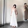 Suspender Adjustable Jacquard Suspender Dress Femininity Retro Premium Sense Holiday Waist Skinny Long Skirt Trend