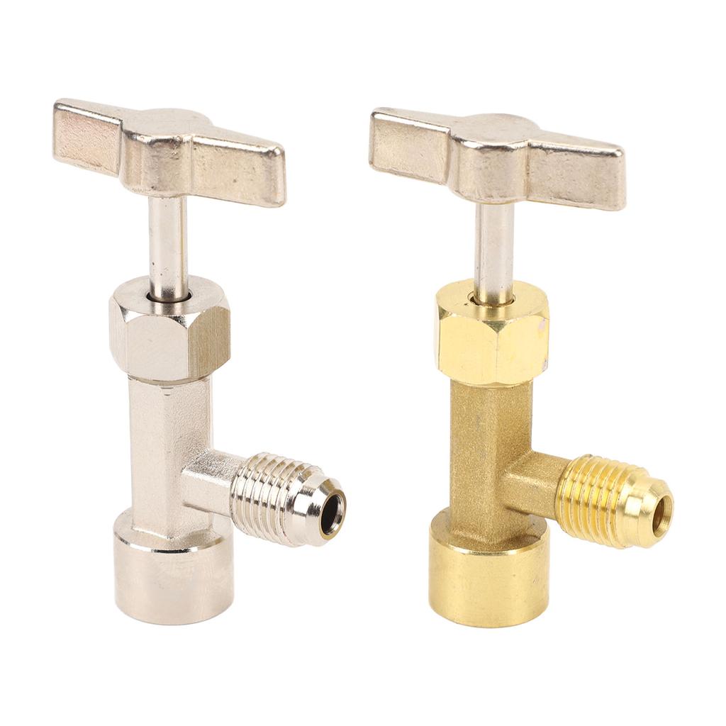 R134A Can Tap Self Sealing Puncture Style Refrigerant Can Tap with Valve Core Removal Tool for Automotive Air