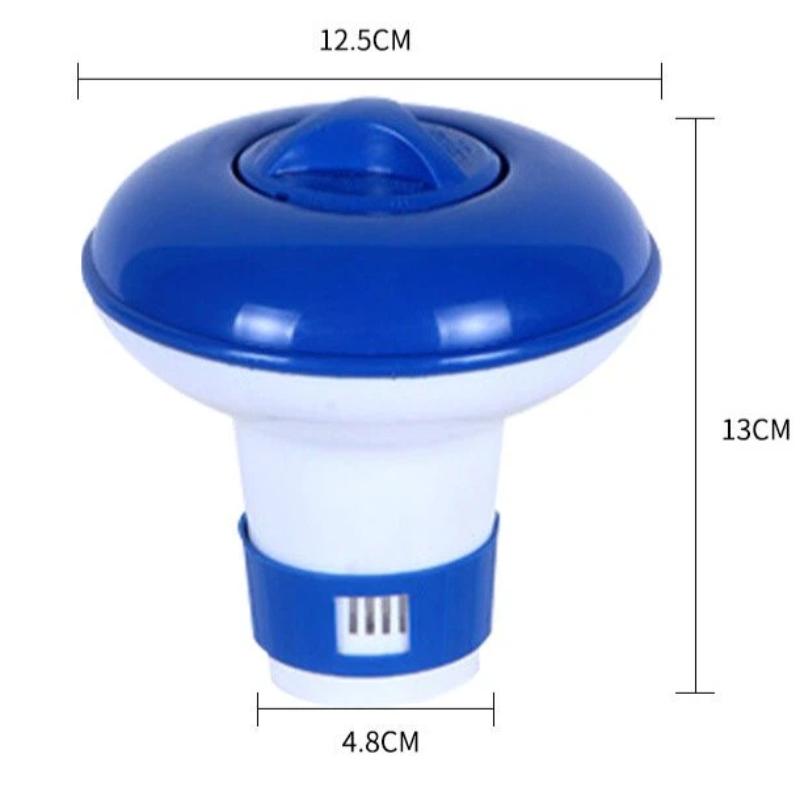 Automatic Pool Floating Disinfection Dosing Device 5 Inch Telescopic Structure Portable for Travel Camping Swimming Pools