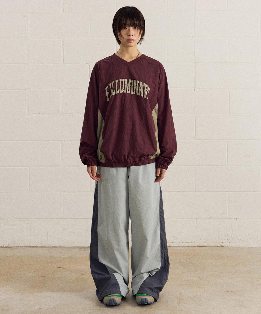 FILLUMINATE Nylon Cracked Arch Logo Sweatshirt - 3 Colors