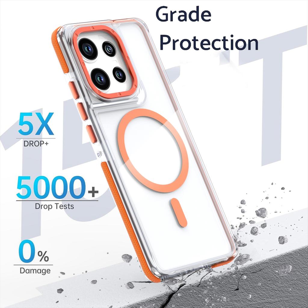 Luxury Shockproof Magnetic Clear Case for OPPO Reno 13 12 11 10 13F 12F A5 Pro A80 A79 A78 5G A60 A40 A58 A38 4G Magsafe Cover