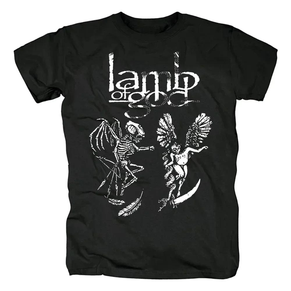 Lamb of God Heavy Mental Band T-shirts Men Women Cotton Tshirt Summer Short Sleeve Graphic Tee-shirt Harajuku Streetwear T Shirt