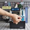 ATM Piggy Bank with Fingerprint Recognition and Password Protection – Large Capacity with Automatic Money Rolling and Card Counting Features