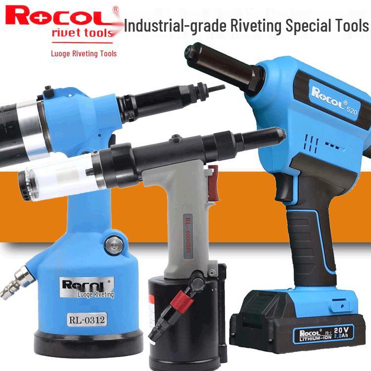 Rogge ROCOL RL4000 Pneumatic Blind Rivet Gun – Industrial Grade Lithium Battery Rivet Gun