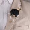 Elegant Chest Flower Fake Pearl Rose Groom and Groomsmen Accessories Light Luxury Lapel Flower Wedding Brooch Bridesmaid Group