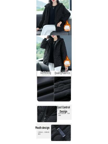 Trendy Warm Cotton Coat for Autumn/Winter 2025 - Plus Size Women's Short Jacket