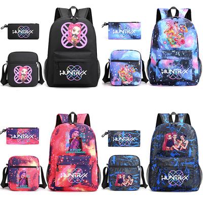 3-teiliges/Set Rucksack mit Umhängetasche Federmäppchen für Teenager Schüler Junge Mädchen Schultasche Anime-Aufdruck Große Kapazität Wasserdicht Schultasche Kindergeschenk