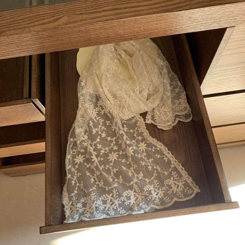 Long Sunscreen Shawl Retro Female Headscarf Versatile Women's Lace Scarf