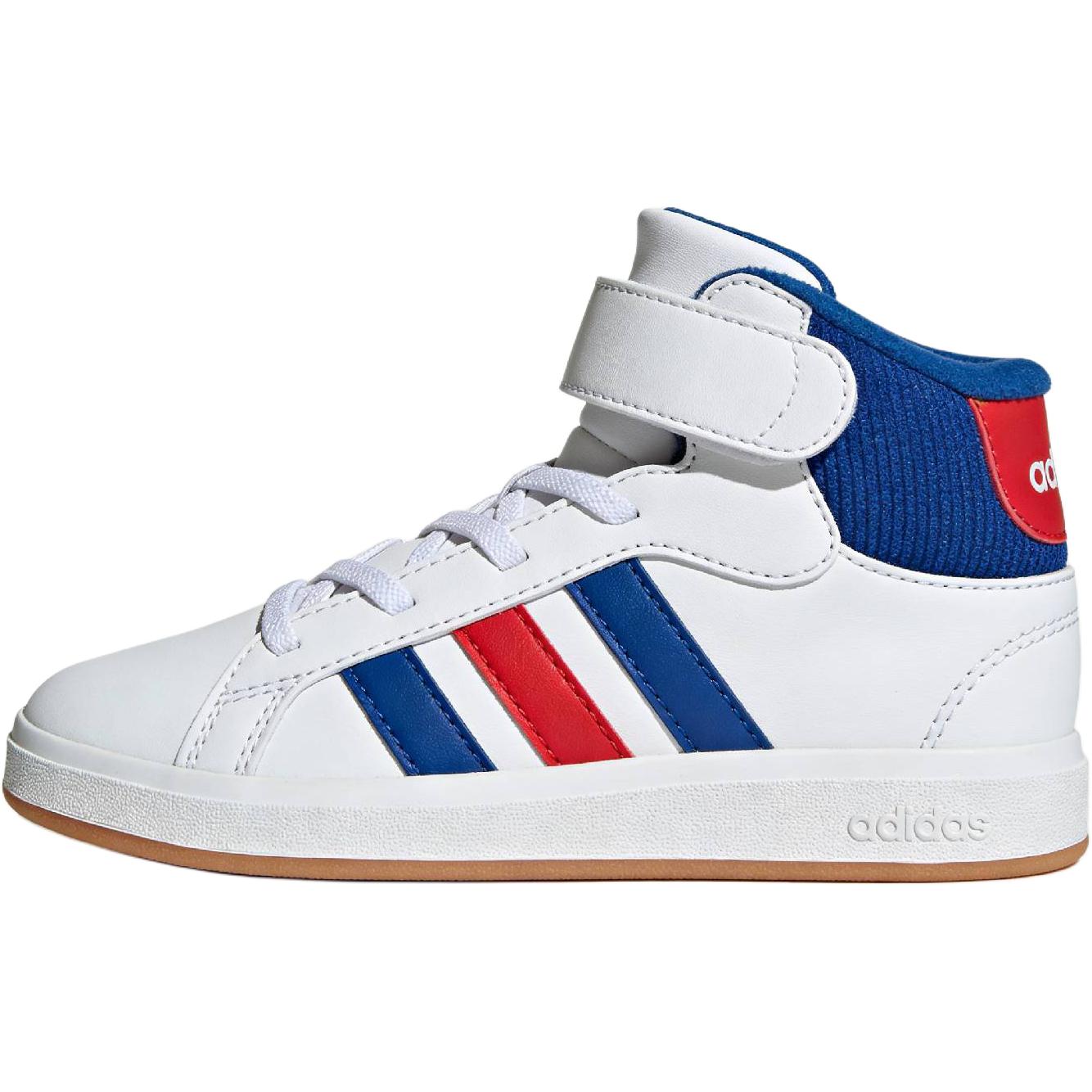 

Adidas GRAND COURT Fabric Mid top Skateboard Shoes White Kids JP8876 37