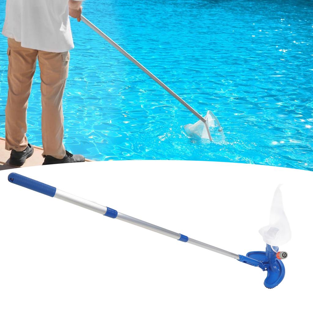 Pool Vacuum Suction Tool Water Pressure Powered 113.5CM Rod Widely Applicable Pool Vacuum  Cleaner Plastic for Spas