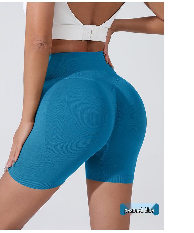 

Женские бесшовные шорты для йоги с высокой талией - Быстросохнущие, с эффектом подтяжки бедер Large