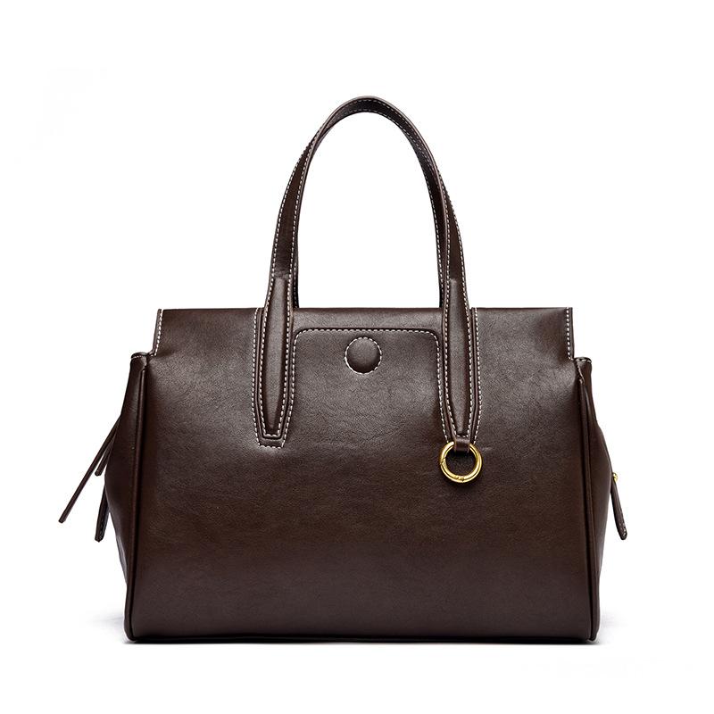 

Tote Bag, New Large Capacity Commuting Bag, High-end Sense, Simple and Fashionable Shoulder Bag, Versatile Commuting Handbag кавовий