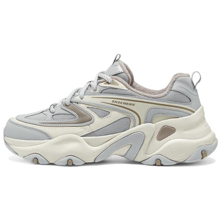 Skechers DLites 5.0 Panda Shoes Comfortable Versatile Shock Absorbing Durable Supportive Lightweight Increased Height Low Top Casual Shoes 150522-LGMT 38