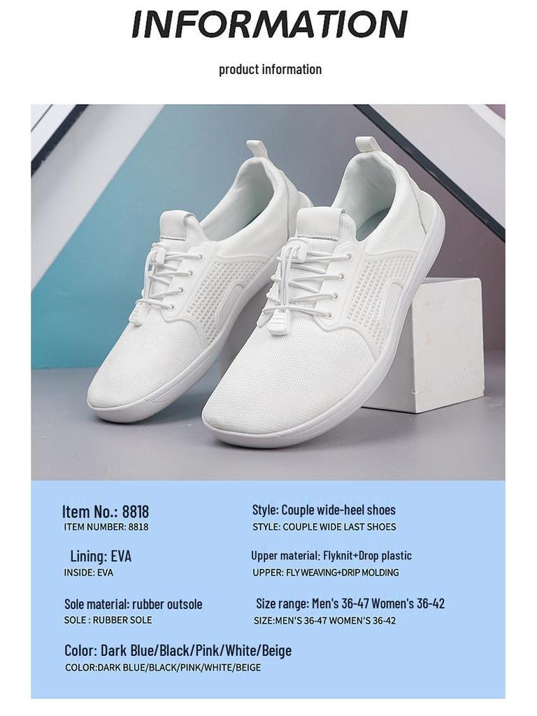 Paar Weite Passform Barfuß Wander- & Fitnessschuhe - Atmungsaktiv für Outdoor- & Indoor-Sport