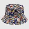Dye Fisherman Tie Hat Uv Protection Assorted Colors Print Butterfly Cat Cap Leaf