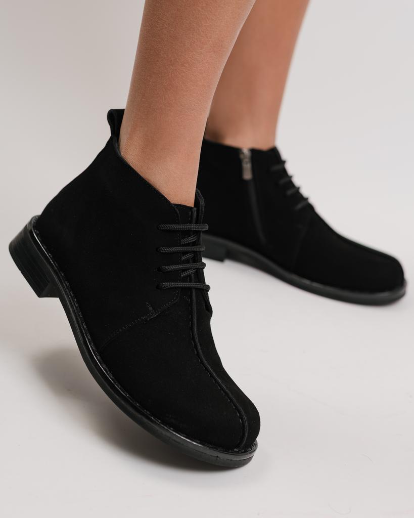 Ботинки женские Krula 1927064 36 черные замша