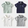Boys' Short Sleeved T-shirt Summer Clothes Children's Polo Shirt Baby Korean Versatile Top