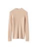 Women's Pure Cashmere Slim-Fit Sweater, Half-High Neck, Knit Base Layer, Autumn/Winter Collection