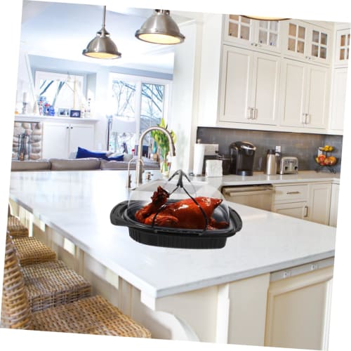 VORCOOL 10-Piece Takeout Container Set, Disposable Roast Chicken/Duck Containers with Handles, Lunch Boxes, Food Packs, Eco-Friendly and Stylish Bento