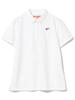 Beams Golf Polo Orange Size 83020086803 S/S Shirt, Label, One-Point Button-Down, Women's, White, M,