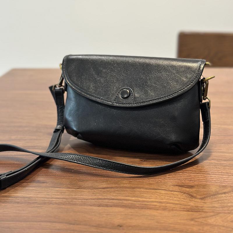 Johnature Summer Mobile Phone Bag Genuine Leather Retro Small Bag Versatile Women's Shoulder Crossbody Bags